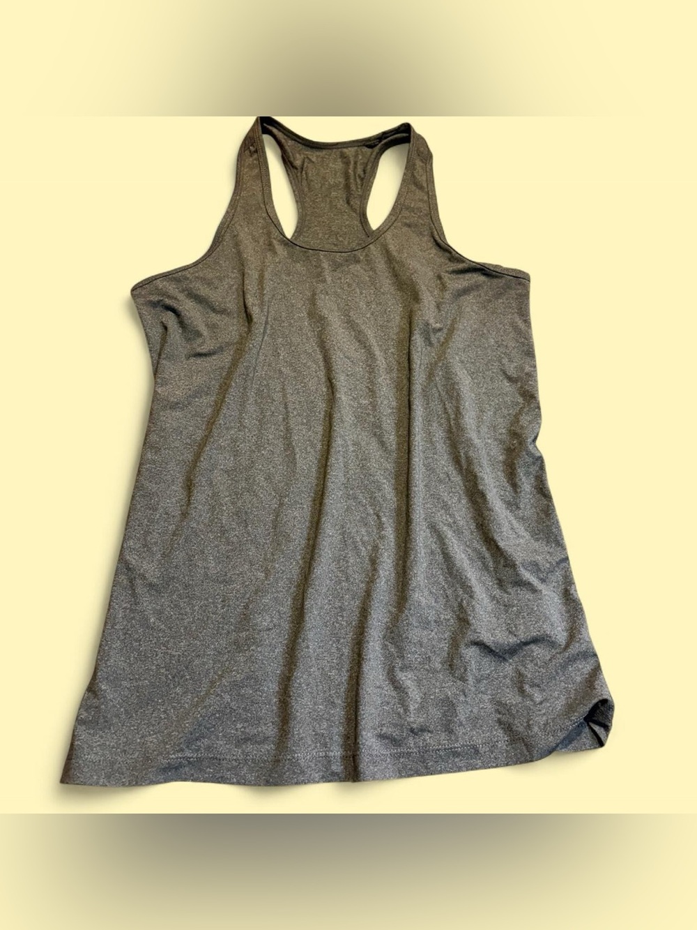 Women's Gray Racerback Tank Top